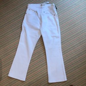 Madewell White Cali Demi-boot with magic pockets